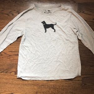 Long-Sleeve Black Dog tee.